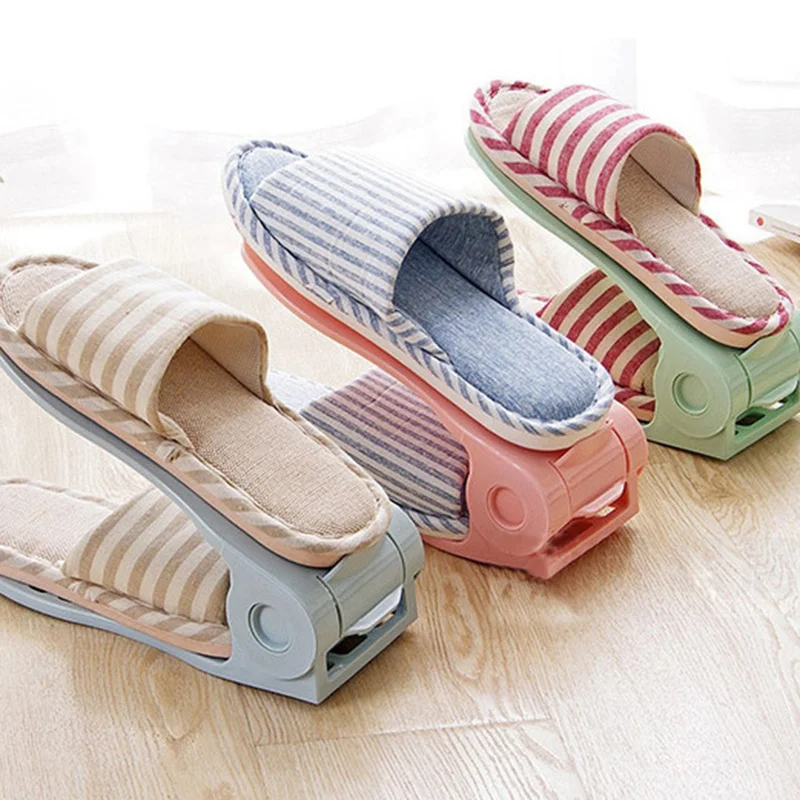 1 шт. органайзер для обуви современный двойной стеллаж хранения экономия места