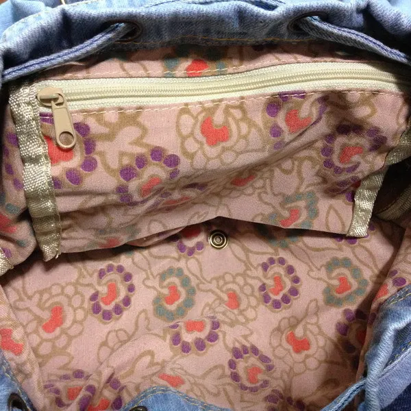 Kiss Karen Мода кошелек повседневное Daypacks классический Джинсовый Рюкзак для