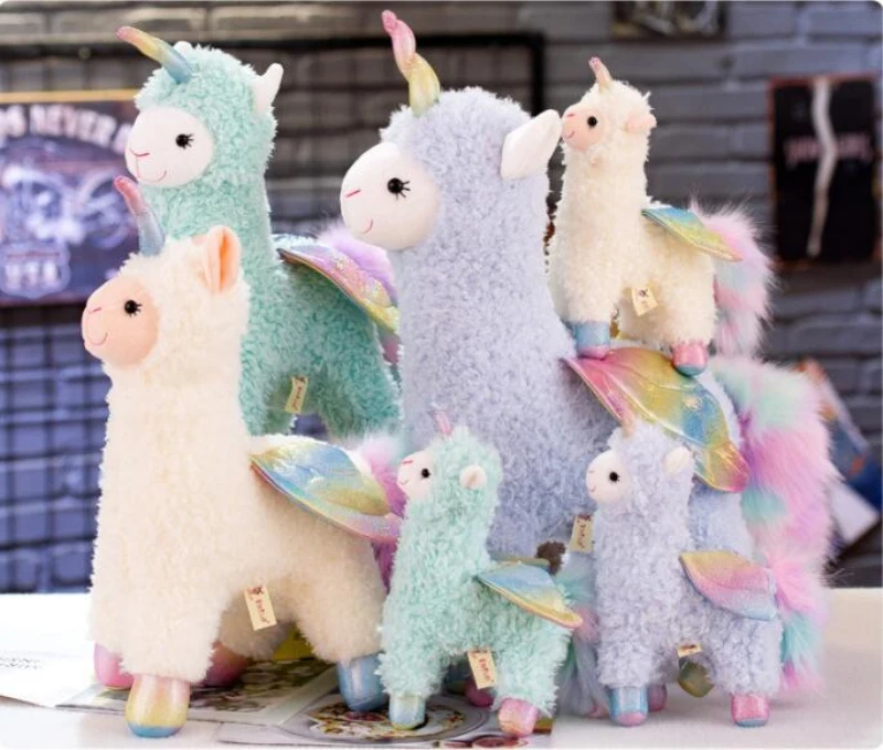 1 шт. 60-30 см Kawaii Единорог Альпака плюшевые игрушки мягкие животные плюшевые игрушечные единороги мягкая игрушка для девочек и мальчиков детские подарки на день рождения