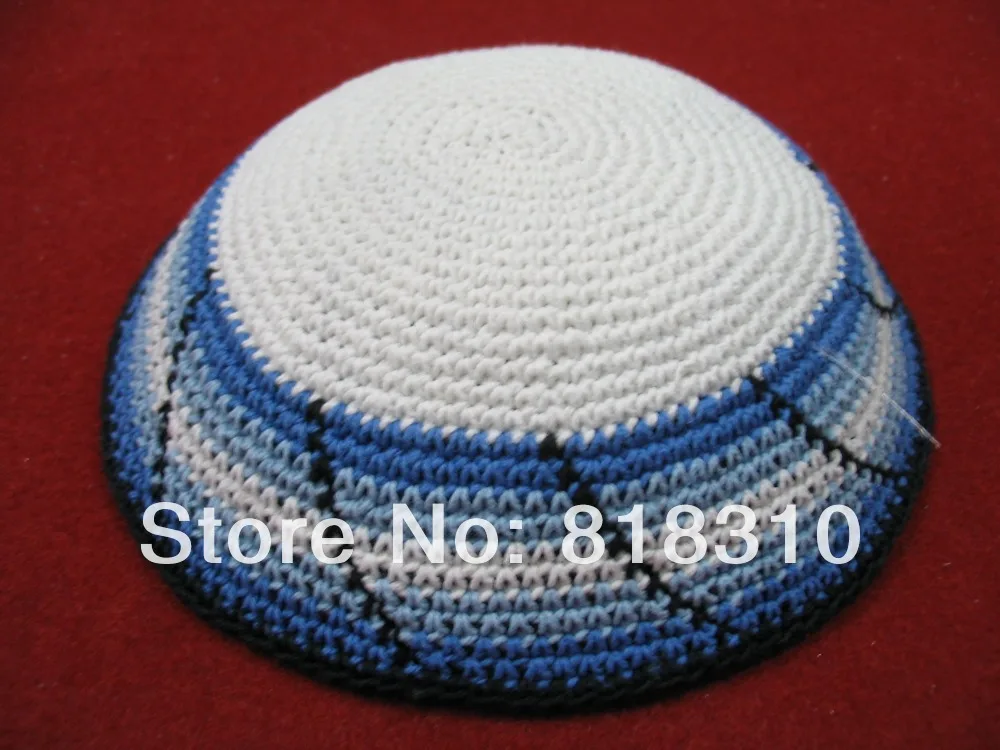 DMC трикотажная пряжа ручной работы KIPPAH KIPPOT 16/17 см|knit yarmulke|handmade knitkippah yarmulke |