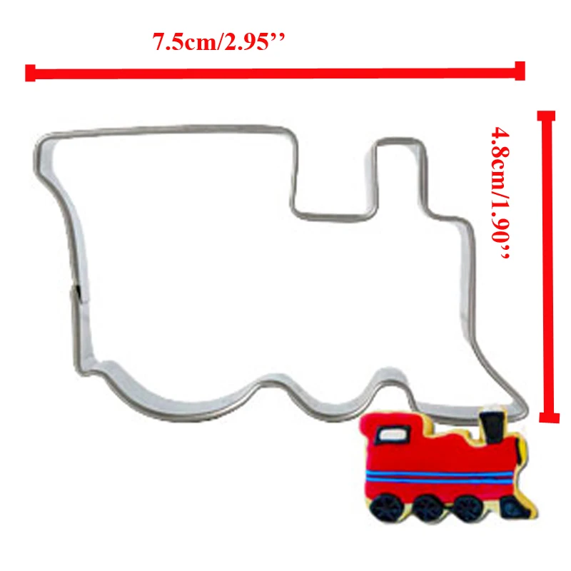 1 шт patisserie reposteria Traffic Car Train Moldes металлический резак для печенья мастики