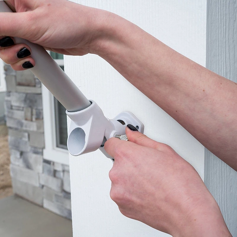 Новое настенное крепление флага полюс регулируемый металлический держатель