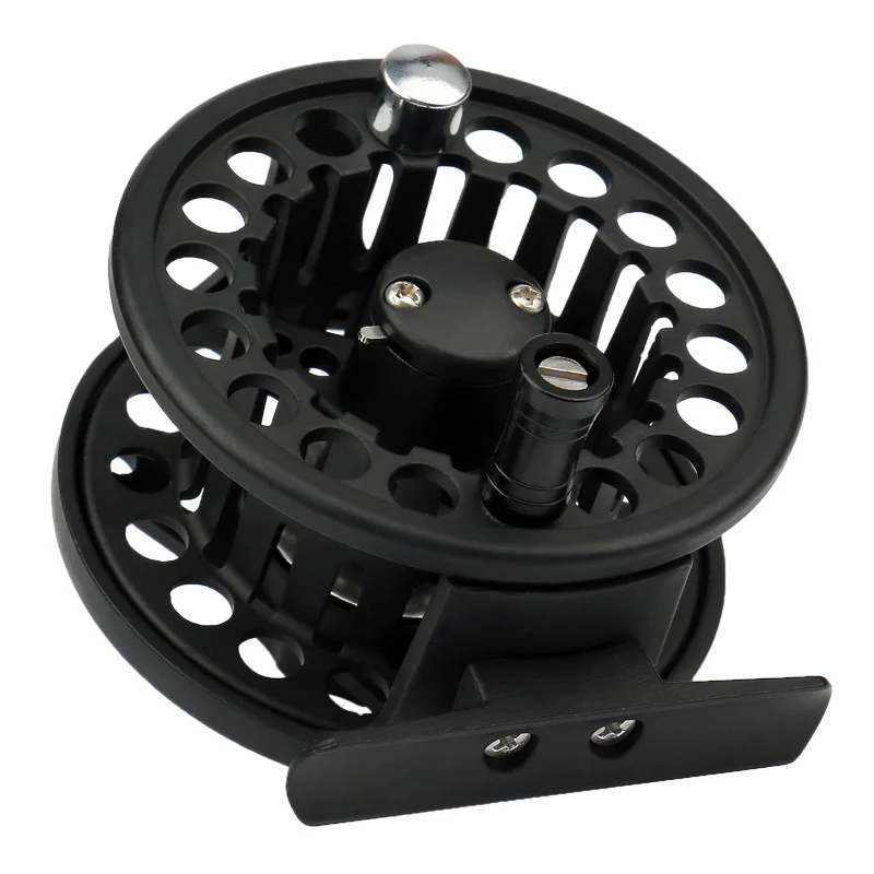 All metal FLY REEL fishing reel 3/4 5/6 7/8WT Fly Reel Silver Black Die casting Large Arbor Aluminum Fishing | Спорт и развлечения