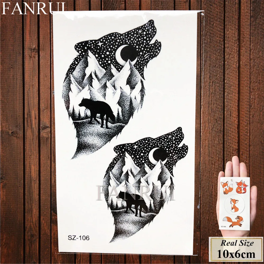 FANRUI, Детские татуировки, временные, Луна, милый мультфильм, тело, лицо, рука, дети, купить, тату, наклейки для женщин, планета, водонепроницаемые, тату, лапы - Цвет: ASZ106