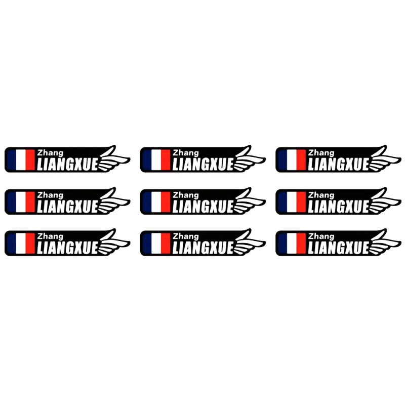 Новый стиль Пользовательское уникальное имя Национальный флаг наклейки для