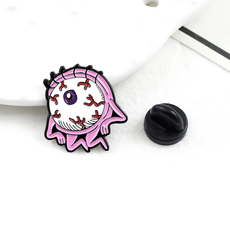Новинка креативная розовая брошь с большими глазами глаз на вас длинная монстра