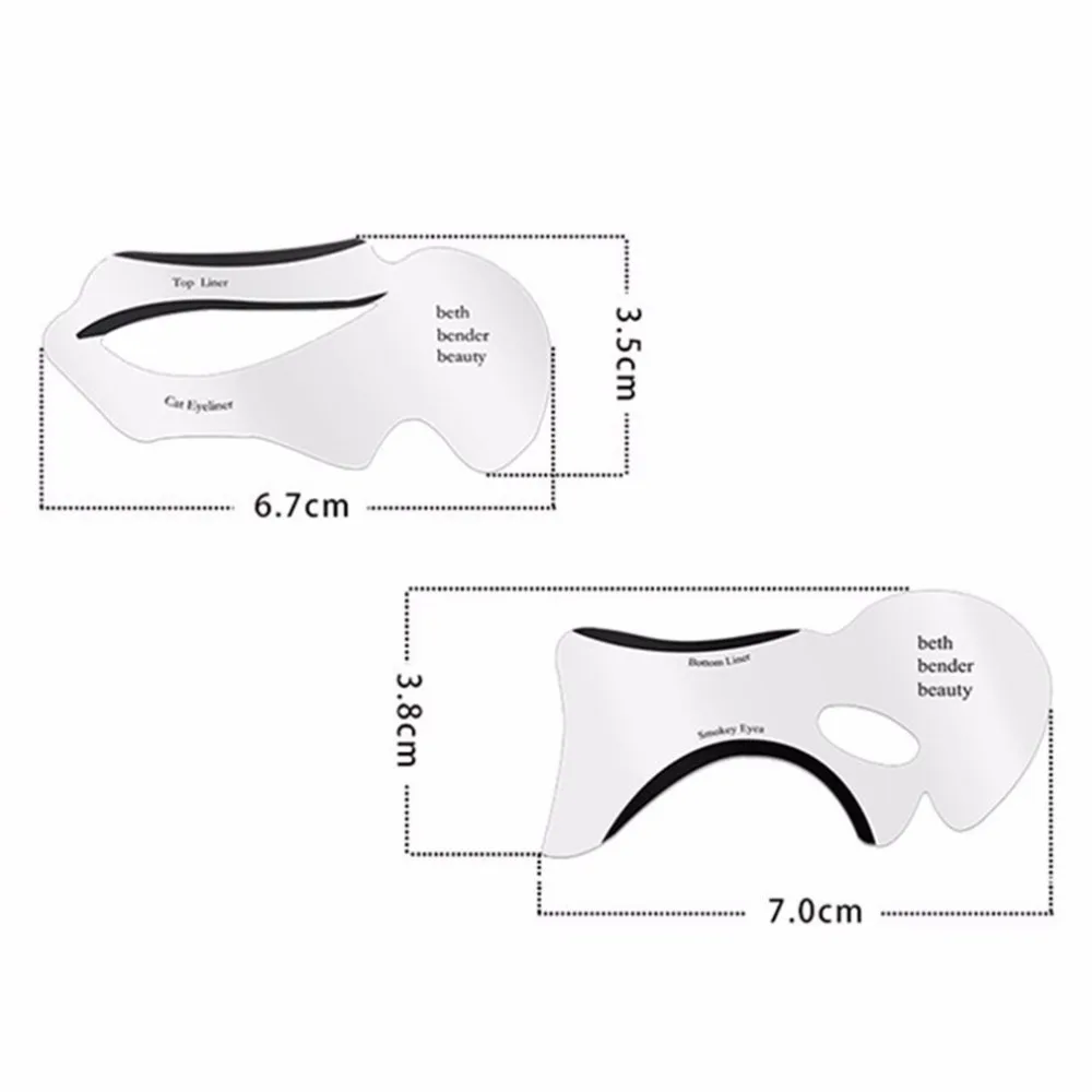 1 шт. подводка для глаз массажер трафарет верхний и нижний Смоки кошачий