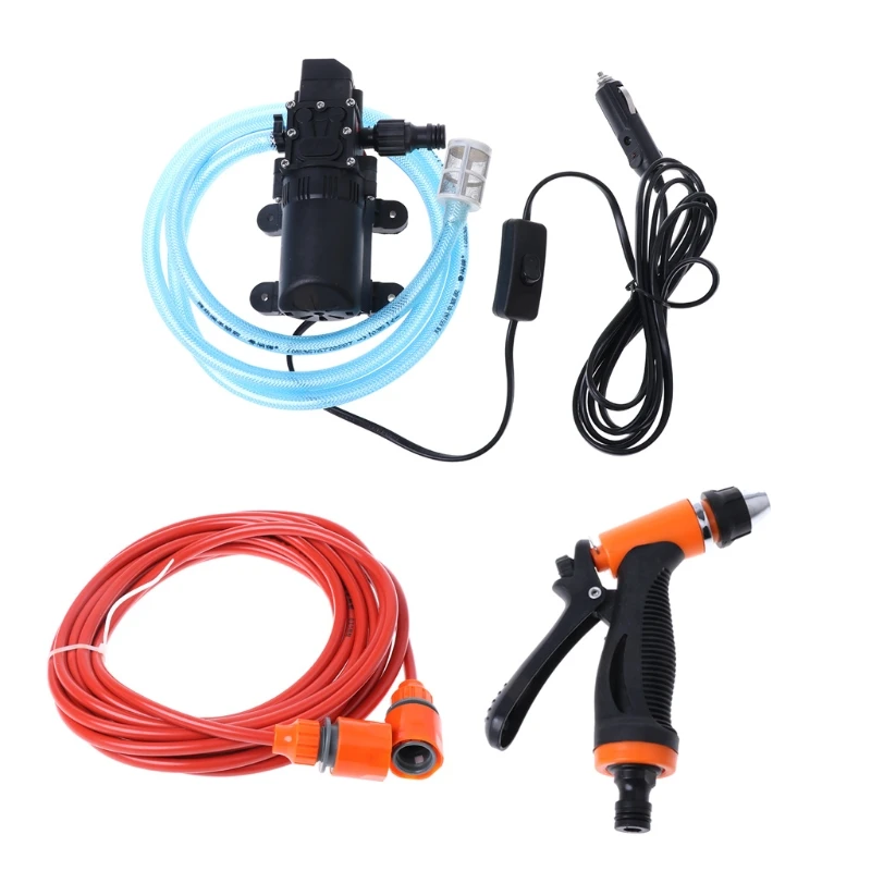 12V Портативный 100W 160PSI самовсасывающие электрический автомобиль мытья очиститель высокого давления с водяным насосом новые продукты до середины голени