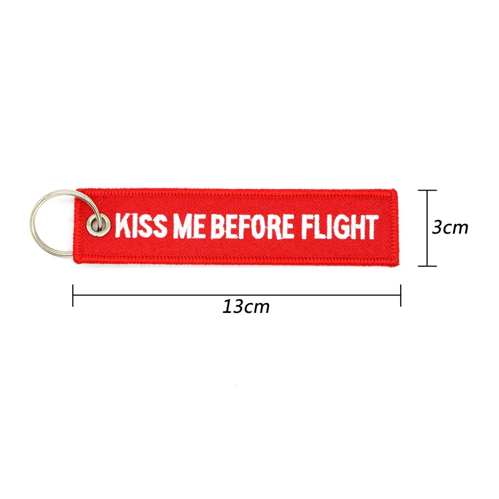 Брелок с тканевой вышивкой Kiss Me Before Flight 5 шт./лот | Украшения и аксессуары