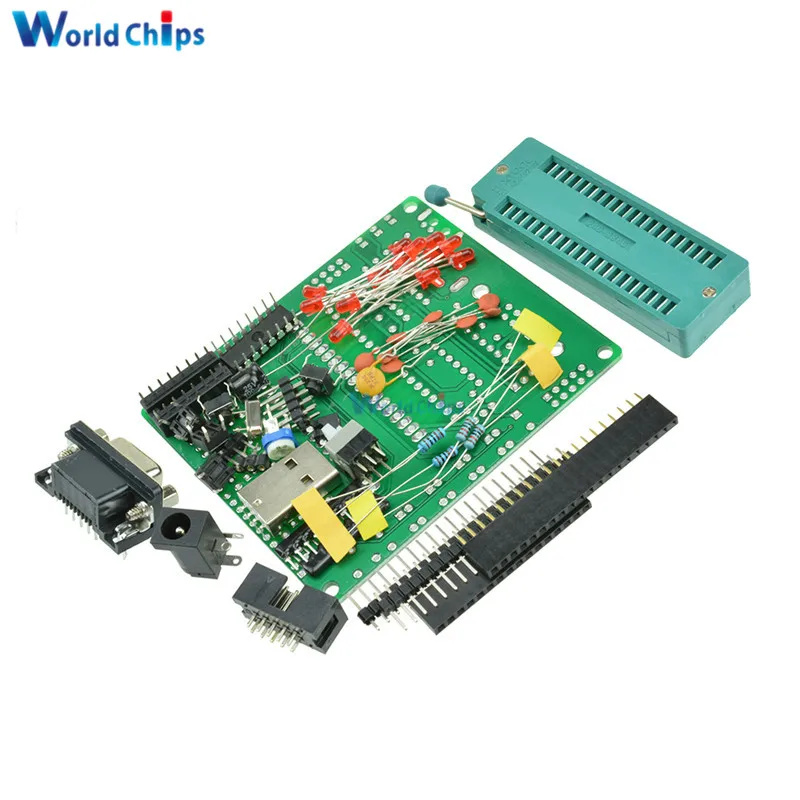 Макетная плата C51 AVR MCU набор для самостоятельного обучения детали и компоненты