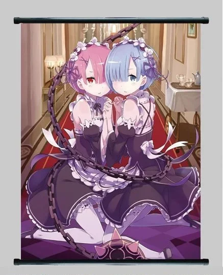 

Аниме Re Life in a other world от zero Rem плакат в рулоне 40x60 см