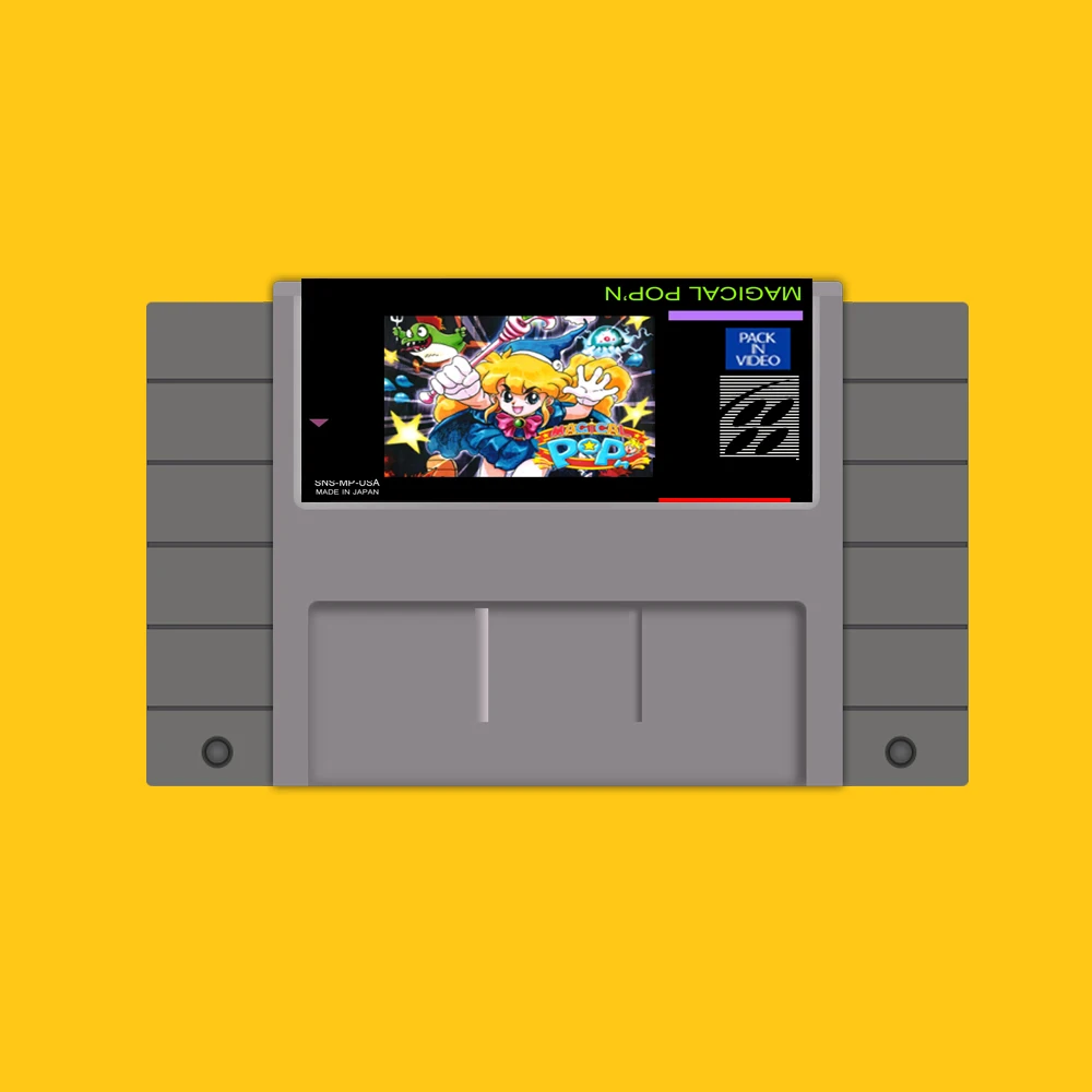 Горячая 46 Pin 16 бит NTSC игровой Картридж-Волшебный POP'N | Электроника