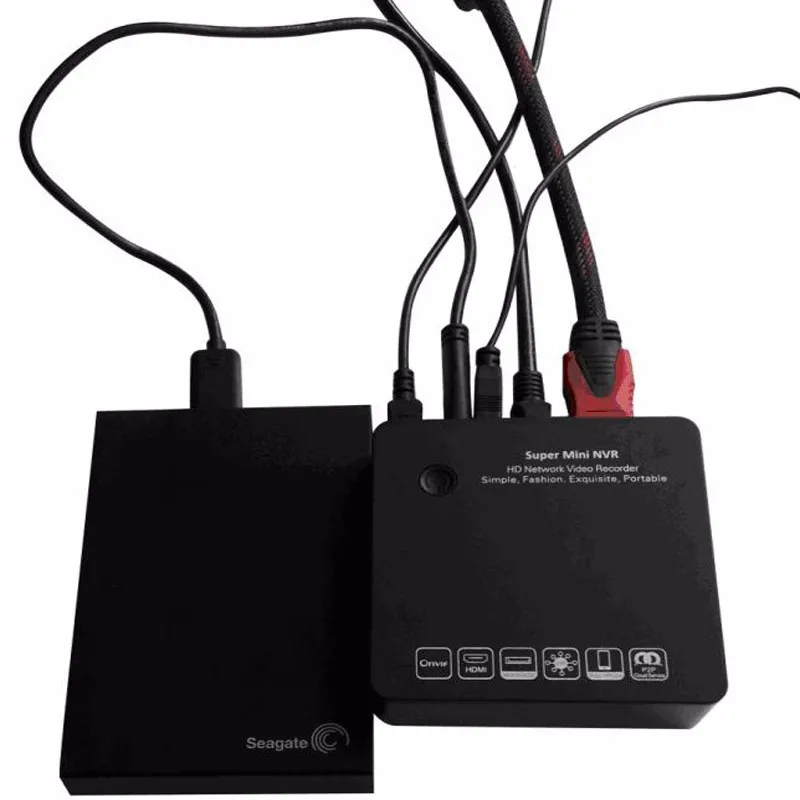 Сетевой видеорегистратор 4 канала Super Mini 1080P NVR с ONVIF и 15 кратным цифровым зумом