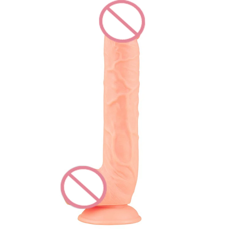 Огромный искусственный большой пенис удлиненный фаллоимитатор с мощным