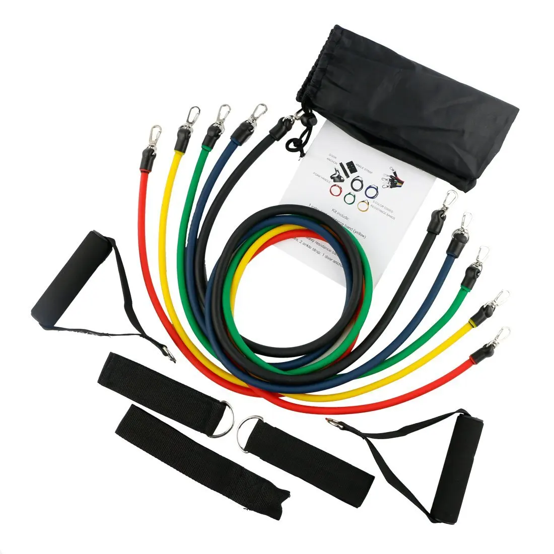 Набор резистивных лент с дверным якорем ремешком на щиколотке таблицей