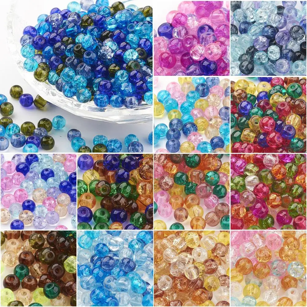 Hoomall 400 шт. 4 мм ColorfulGlass бусины Magic самодельные набор для ручной работы подарки