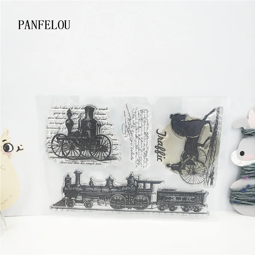 Прозрачная силиконовая резина PANFELOU Age of пар прозрачные марки с мультяшным