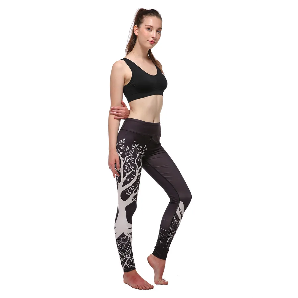 Klorify Women's 3D Digital Print Pant Workout Running Tights Active Yoga Capris Leggings |