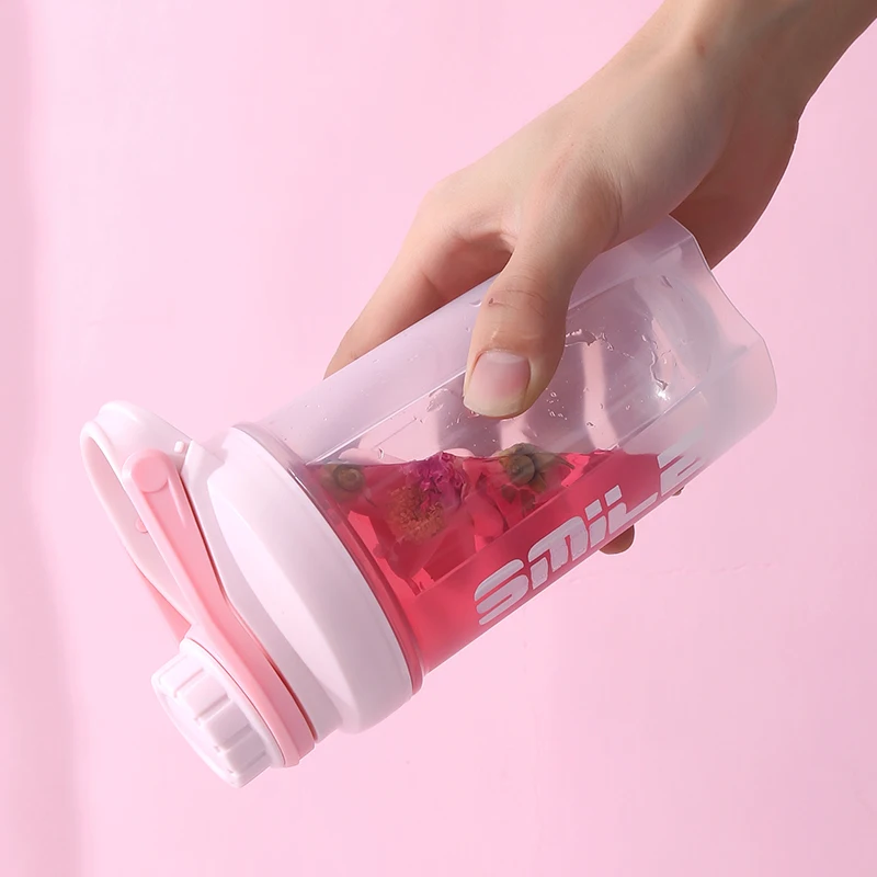 

Sports Shaker Bottle Gym Fitness Bicycle Camping Cycling Water Bottles Protein Mixer Drink Powder Milk