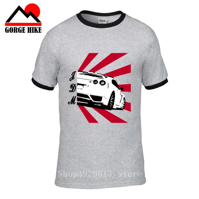 GTR Racing Fashion Man JDM Drift Car M I J T Shirt 2018 Men's Stylish Unique Tee TShirt Nice Camiseta Short Sleeve Sunset Design |