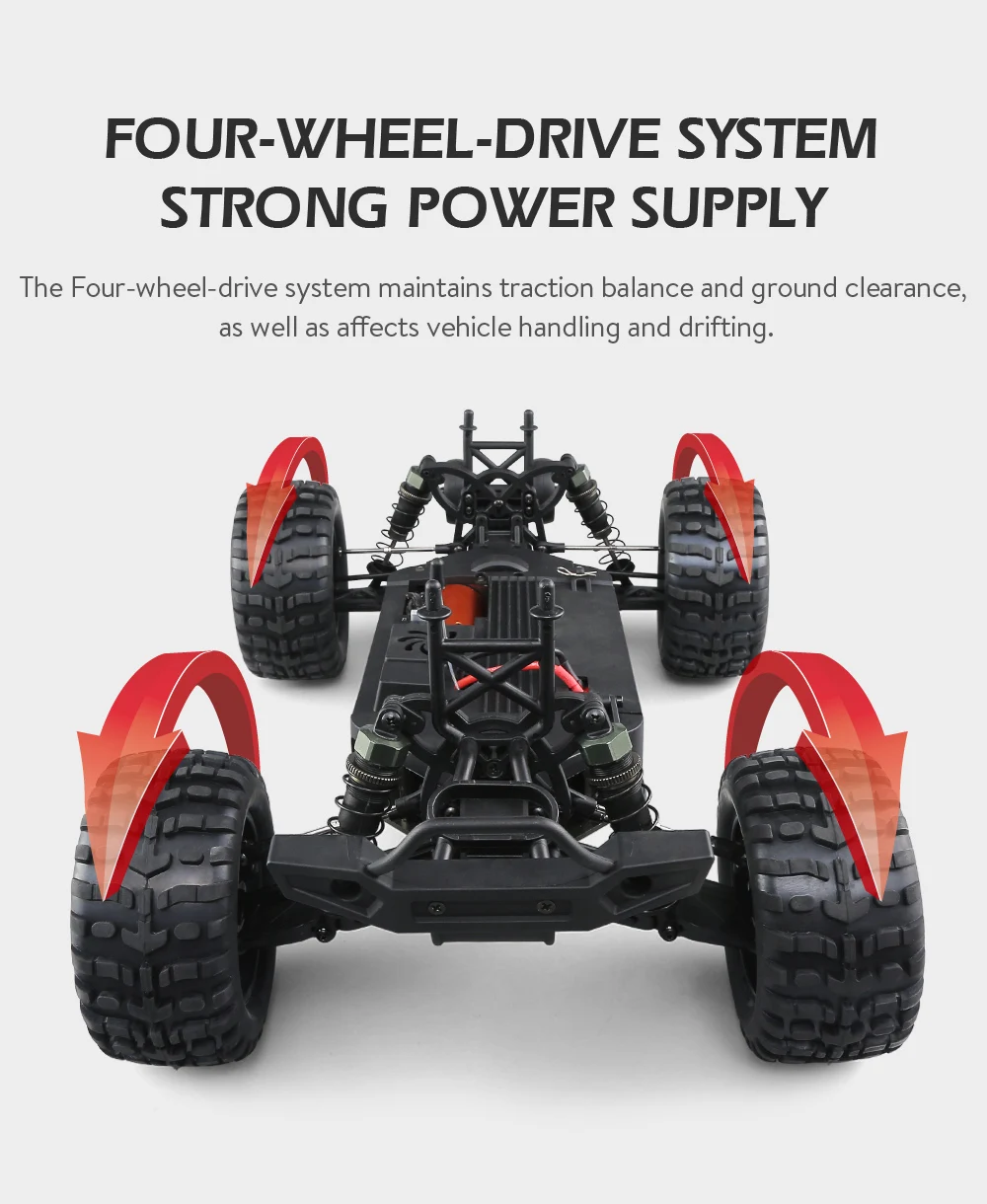 JJRC Q48 1/10 2,4 ГГц бесщеточный грузовик большая ножка внедорожный альпинистский автомобиль 70 км/ч 15 минут время гонок водонепроницаемый монстр грузовик
