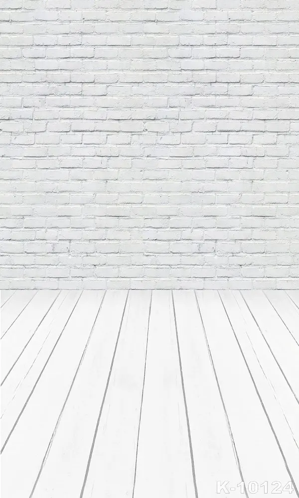 

Vinyl Bricks Photography Background Cloth Computer Printed White Wood Floor Photo Background Wedding/Children 200x300cm
