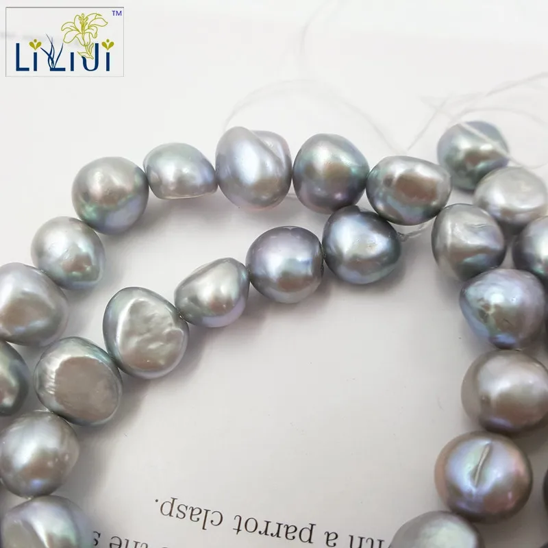 LII Ji 10-11 мм природной произвольной формы пресноводные жемчужные бусины для DIY ожерелье браслет спейсеры для украшений Бусины 38 см/прядь