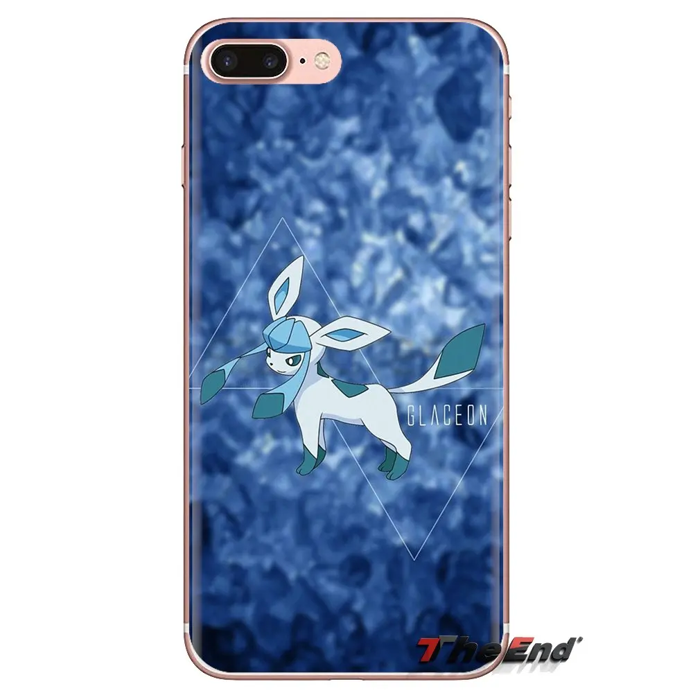 Мягкая сумка чехол с милым мультяшным Аниме Покемон glaceon для Huawei G7 G8 P7 P8 P9 P10 P20 P30 Lite