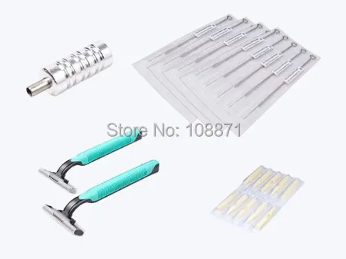 Beginner Tattoo Kit 2 Machine Guns 54 color Ink Power Tips Needles Supply | Красота и здоровье