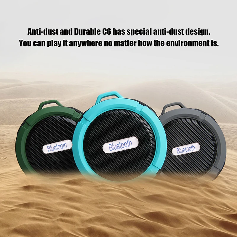 Bluetooth Колонка C6 беспроводная водонепроницаемая с микрофоном|Портативные