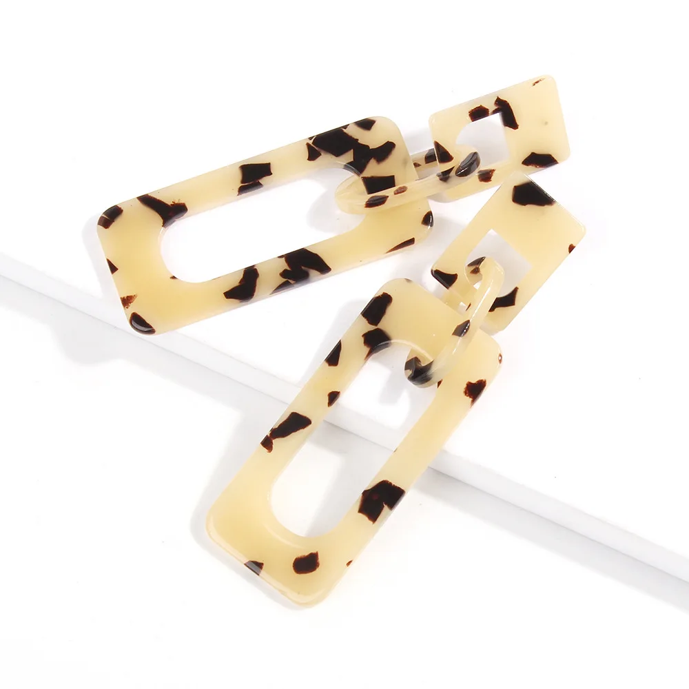 RLOPAY Лидер продаж женские ацетатные акриловые сплав хип хоп геометрические