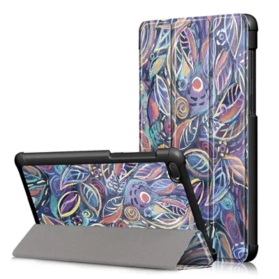 Чехол для планшета для lenovo Tab E7(TB-7104) 7 дюймов выдерживает падение жесткий защитный чехол-накладка кожаный Высокое качество Планшеты и электронные книги - Цвет: Colorful leaves