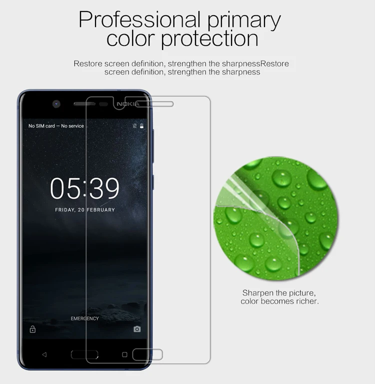 Для Nokia 5 TA 1008 1030 NILLKIN Супер прозрачная защитная пленка против отпечатков пальцев