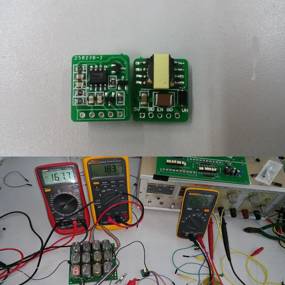 DC 2 5 V 12 до 170V высоковольтный силовой трансформаторный модуль для Nixie ламповая