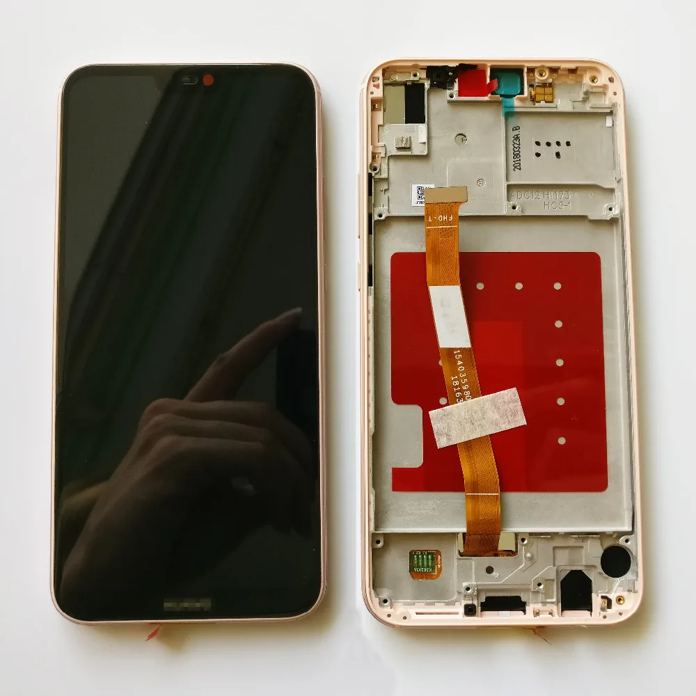 100% протестированный 5 84 дюймовый черный/синий/розовый для Huawei P20 lite / Nova 3e ЖК дисплей с сенсорным экраном