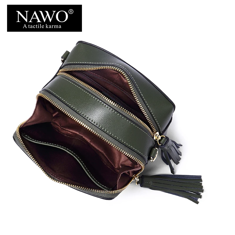 НАЖО модные Разделение кожаные женские Crossbody сумка для Для женщин Мини сообщение