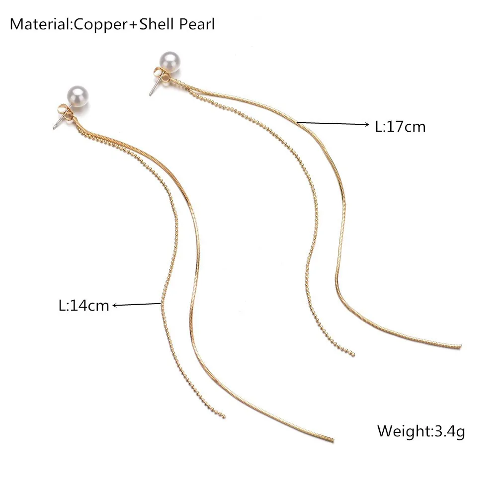 UAM Hyperbole панк золотой цвет супер длинные висячие серьги с кисточками маленькие