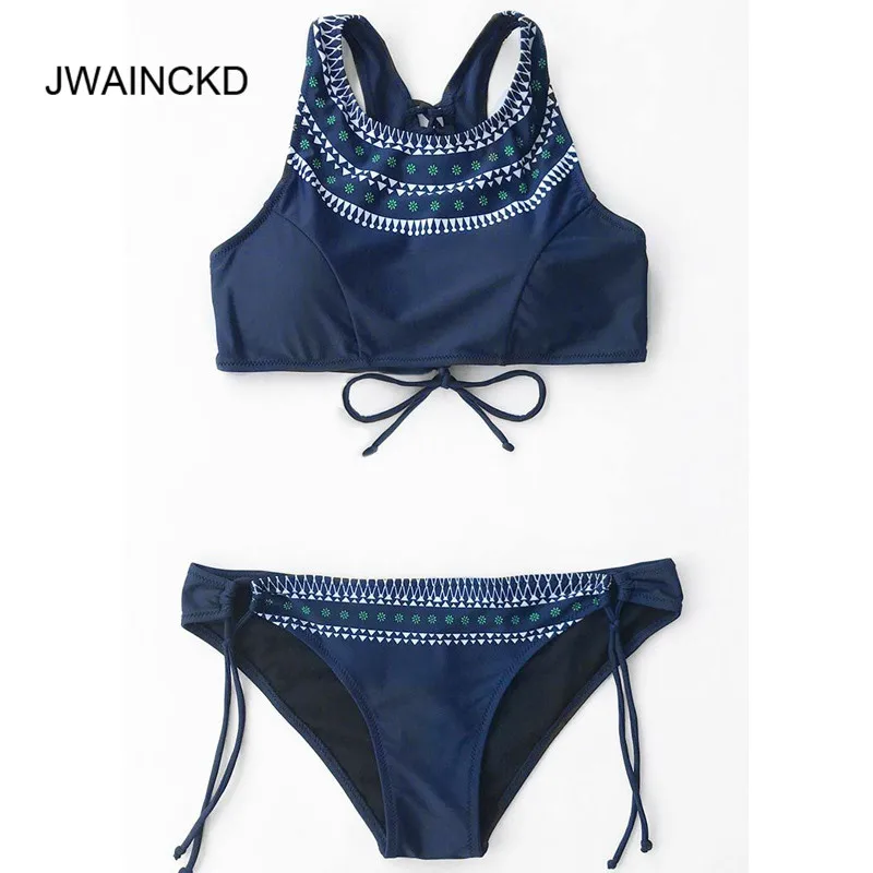 

JWAINCKD Bikini Set 2019 Push Up bikinis Tankini Swimwear Women Bathing Suit Sexy Retro Swimsuit Female Brazilian Mujer Strappy