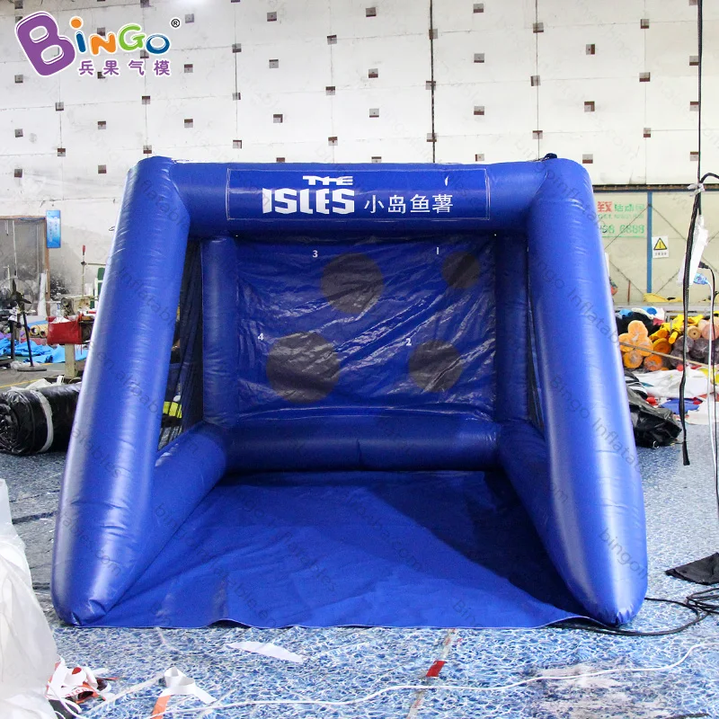 Blue inflatable soccer gate darts boards football shooting game 2.5x3.5x2mH or Customized | Игрушки и хобби