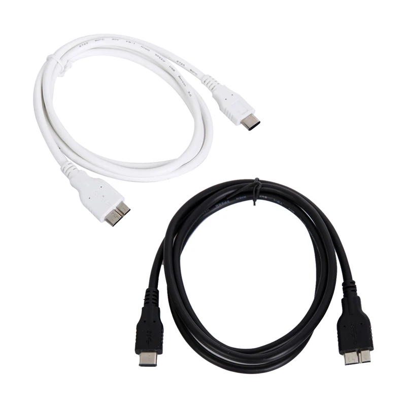 Черный кабель USB 3 1 10 Гбит/с Type C папа-Micro Mini 0 для жесткого диска Macbook | Компьютеры и