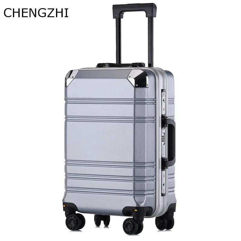 

CHENGZHI новый стиль 20 "24 дюйма PC чемодан на колесиках, Спиннер, Дорожный чемодан, алюминиевая рама, сумка на колесиках