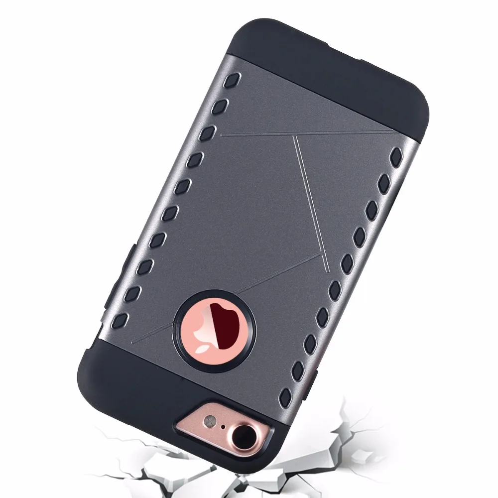 Slim Heavy Duty Phone Cases Hybrid Shockproof Silicone TPU Rugged Armor Hard Back Cover For iphone 7 7plus | Мобильные телефоны и