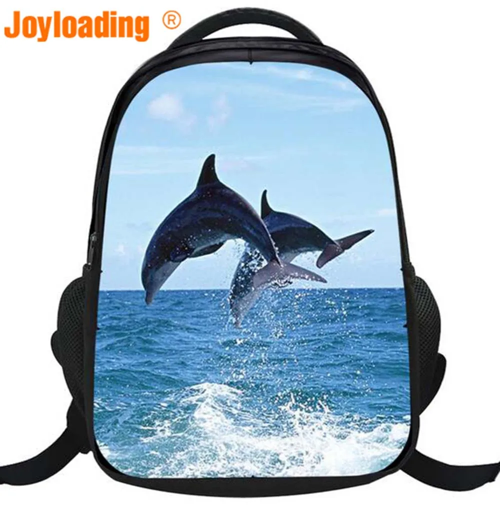 Joyloading Cartoon Dolphin Design Backpack Preppy Students Schoolbag Kids Bag | Багаж и сумки