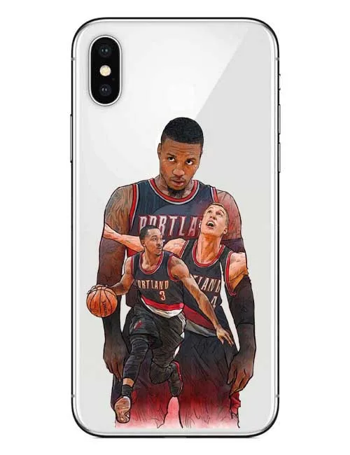 Баскетбол NBA команда Jordan Кевин Спортивные Мягкие силиконовые прозрачные Футляр
