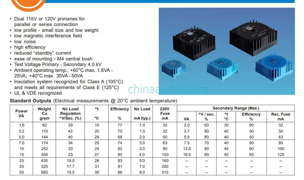 

Best 25VA TALEMA Toroidal Transformer Talema Potted Power Transformer For Audio Headphone Amplifier DAC Preamp,AC 115V/230V In