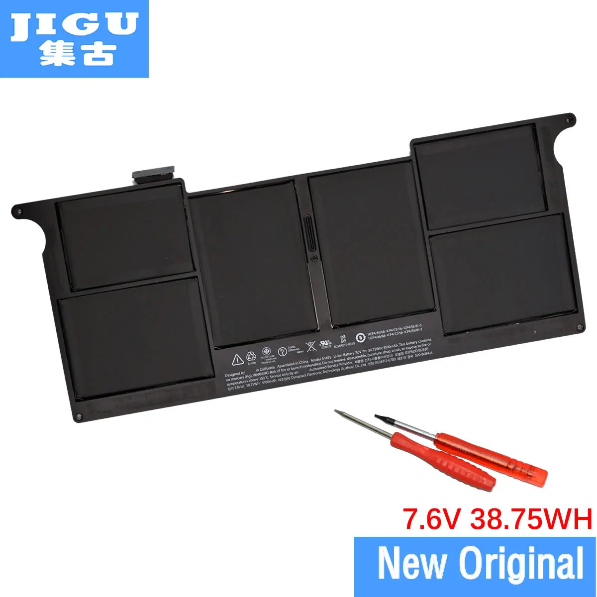 

Оригинальный аккумулятор JIGU A1495 для ноутбука APPLE, для MacBook Air 11 "A1465 год 2013 MD712CH/A MD711LL/A 7,6 V 38,75 WH