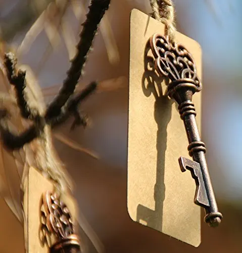 Винтажный коричневый ключ открывалка для бутылок вина свадебный подарок