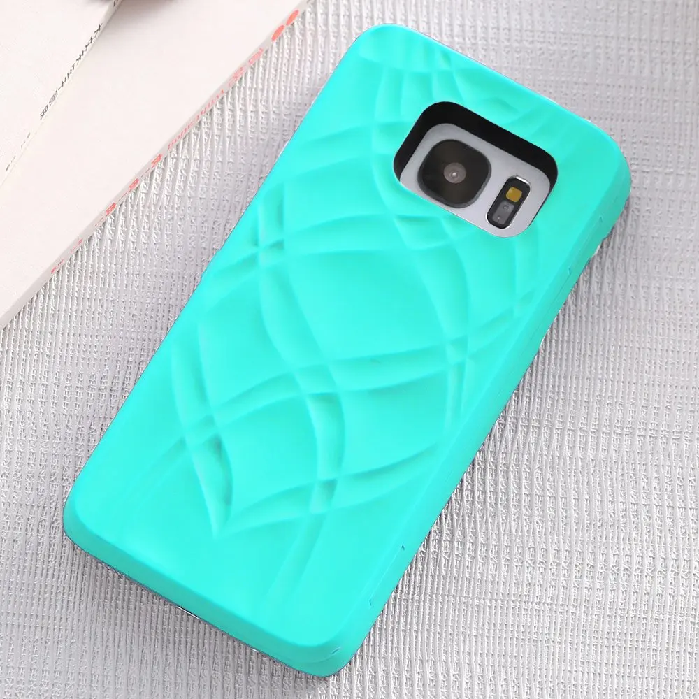 Mint FLOVEME для samsung Galaxy S8 Plus S7 Edge чехол с зеркалом для макияжа с отделением для карт чехол для телефона s для samsung Galaxy S7 S8 жесткий флип-чехол - Цвет: Mint