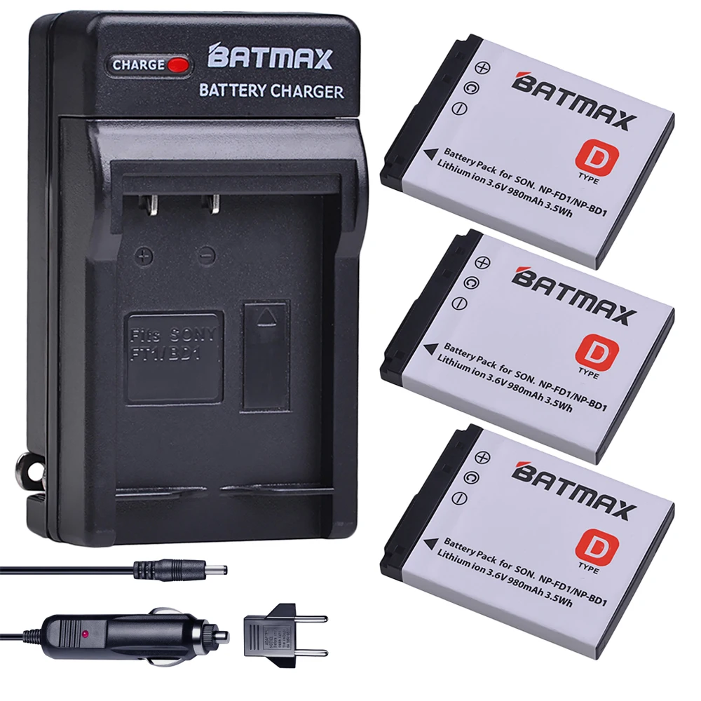 Аккумулятор и зарядное устройство Batmax для sony DSC T300 TX1 T900 T700 T500 T200 T77 T90 T70 T2 G3 S930 3