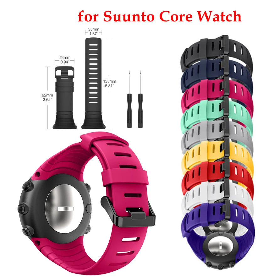 Ремешок для часов Suunto Core ремешок классический сменный мягкий силиконовый